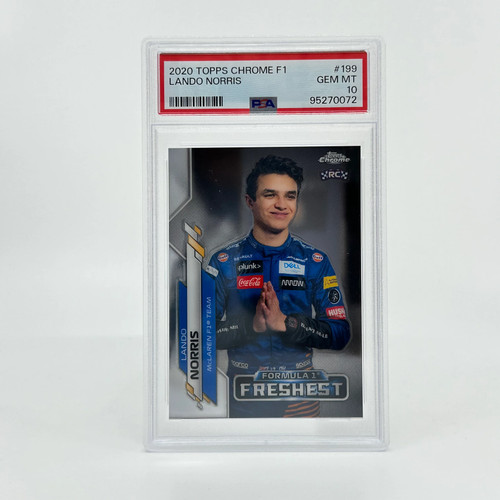 PSA 10 - Lando Norris #199 - 2020 Topps Chrome F1 - F1's Freshest - Rookie Card - Bild 3 von 5