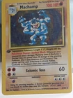 Pokémon 1st Edition Machamp 8/102 Base Set 1999 Ding, few straches