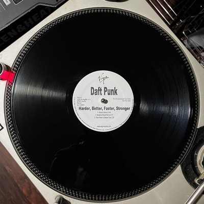 DAFT PUNK Harder Better Faster Strong OG Promo 12  French House Breakbeat Virgin
