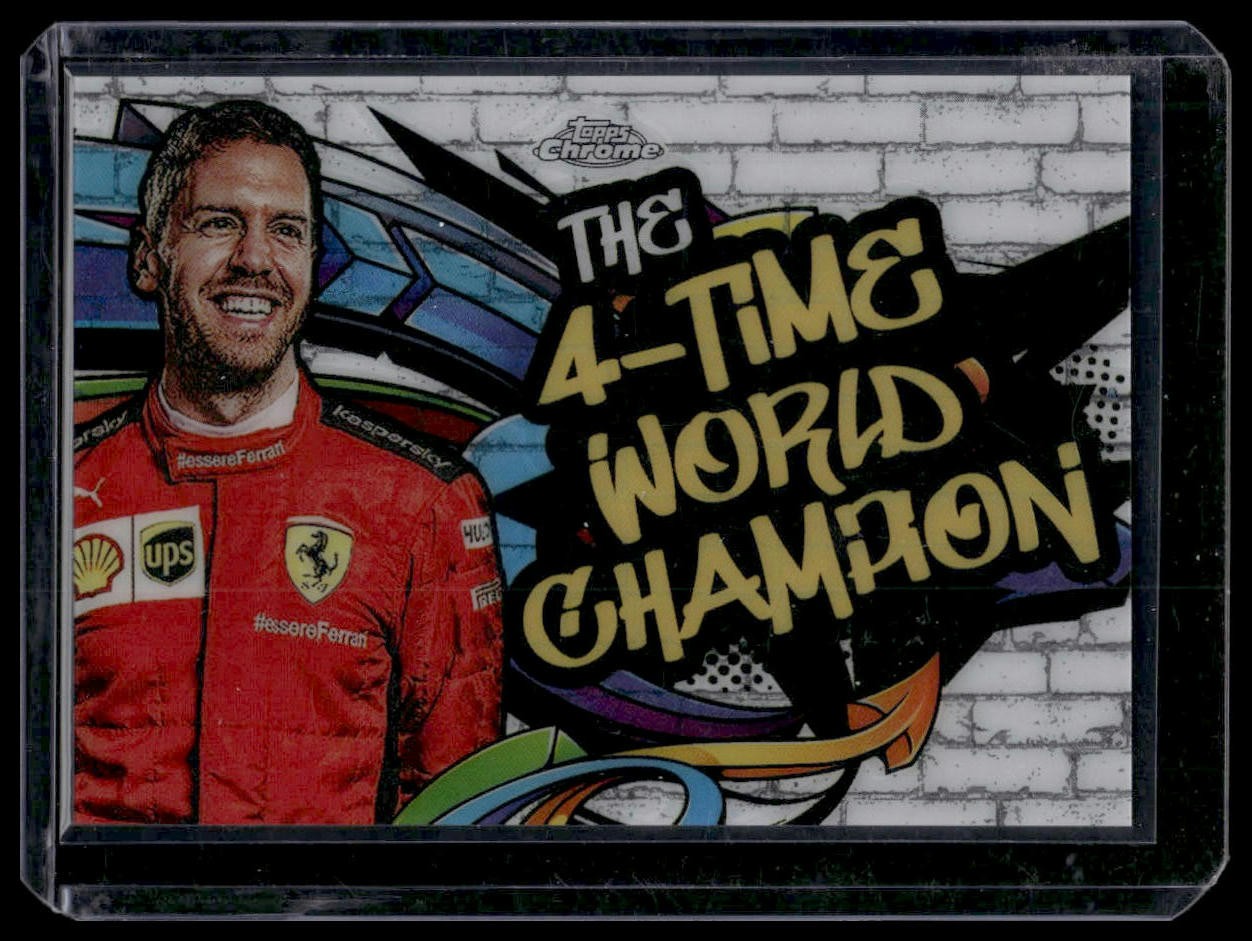 2020 Topps Chrome Formula 1 #TT-3 Sebastian Vettel Track Tags
