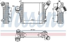 Ladeluftkühler NISSENS 961305 AUDI Q7 (4MB, 4MG, 4MQ) 3 2015-2019