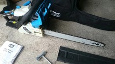 MAC ALLISTER MCSWP40 40cc PETROL 16" CHAINSAW c/w BAG & TOOLS SPARES OR REPAIR