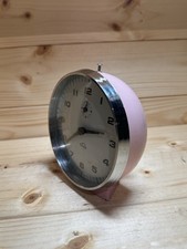 Extremely Rare Smiths Timecal “Pink” Alarm Clock Working
