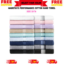 Mainstays Performance Cotton Hand Towel 26 X 16 In Choose Color Mainstays Performance Cotton Hand Towel 26 X 16 In Choose Color