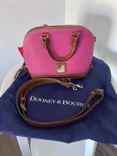 Dooney & Bourke Pink Pebbled Satchel Top Hand...