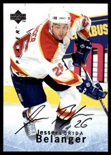 1995-96 Upper Deck Be a Player Autographs Jesse  Belanger Auto Florida Panthers
