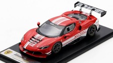 LOOKSMART LSRC181 FERRARI 296 CHALLENGE RED 1:43 Modellino