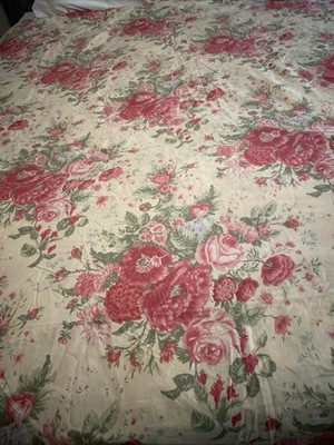 Eddie Bauer Home Cottage Roses Full Duvet Cover ~Yellow~Cottagecore~ 100% Cotton