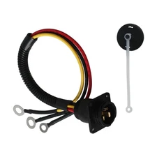 Auxiliary Outlet Socket + Waterproof Cap for Tractor John Deere 4560 4455 4555