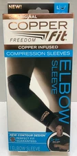 Copper Fit Compression Elbow Sleeve, Unisex, Large 10"-12"