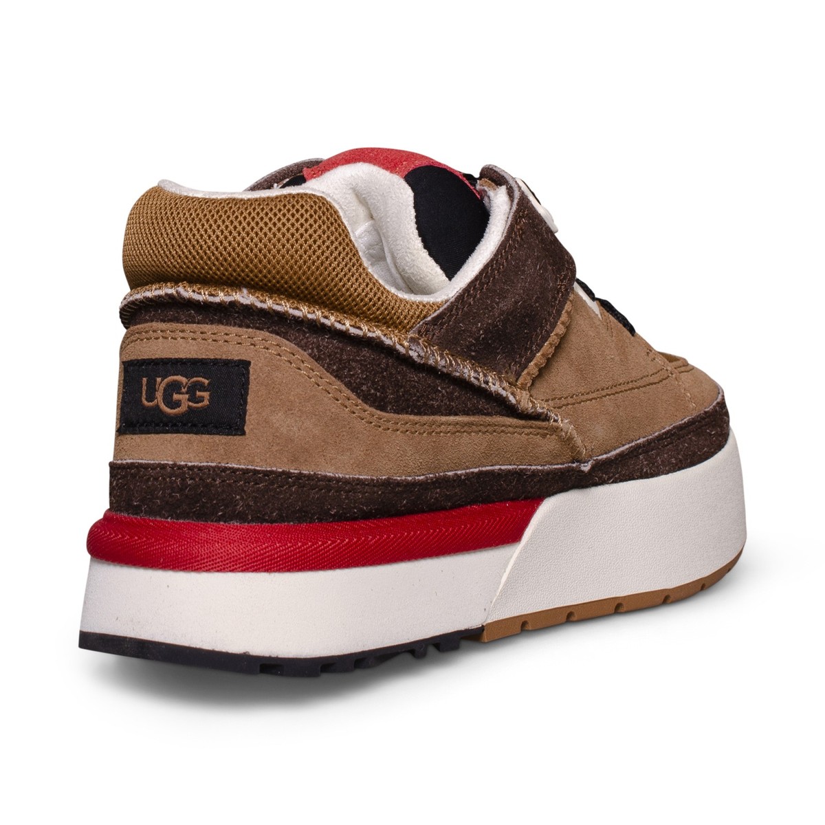 UGG GOLDENCUSH CHESTNUT / BLACK SUEDE ALL GENDER CLASSIC SNEAKERS