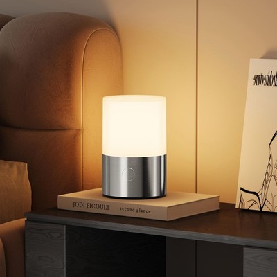 Small Table Lamp - Rechargeable, Portable, Up to 20-Hour Battery Life, 10 Bri...