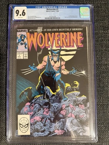 Wolverine #1 CGC Graded 9.6 NM+! 1st Wolverine as Patch! Marvel Comics 1988!