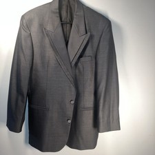 Men's Oscar de la Renta Renaissance Black Tuxedo Jacket Peak Lapels Size 40R