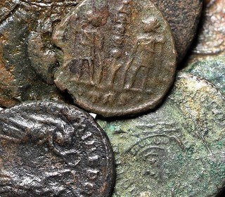 Lote de 25 monedas romanas auténticas del grupo Treasure Hunt con certificado de autenticidad coleccionable 14 27 mm