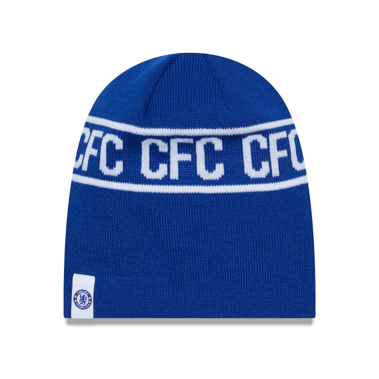 Chelsea Wordmark Skull Beanie Adults - Blue