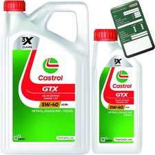 6L Castrol Motor�l 5W-40 A3/B4 GTX VW 50200 50500 MB 229.3 BMW Longlife-01