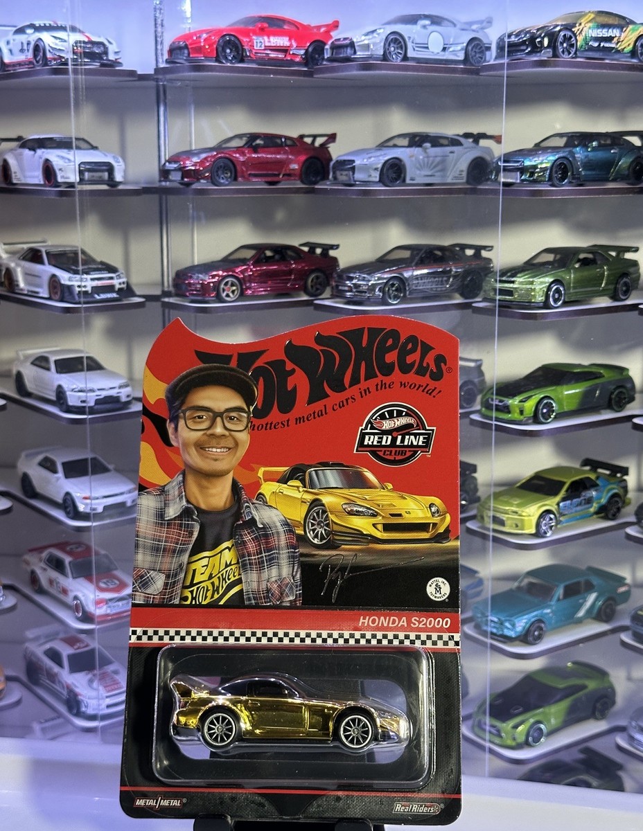 2022 Hot Wheels Red Line Club RLC Exclusive Honda S2000, Gold Ryu 2022 Hot Wheels Red Line Club RLC Exclusive Honda S2000, Gold Ryu