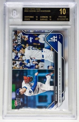 2025 TOPPS NOW #884 SHOHEI OHTANI DODGERS BGS 10 BLACK LABEL | eBay