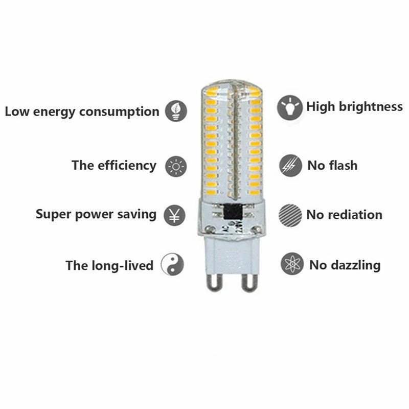 1x G9 9W Halogen lampe LED Warmweiß Stiftsockel Capsule Leuchtmittel 220V - Bild 3 von 4