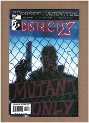 District X #3 Marvel Comics 2004 BISHOP David Hine VF+ 8.5