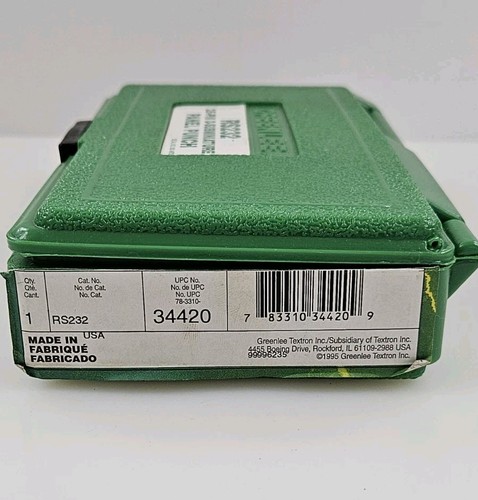 GreenLee RS232 25 Pin Connector Knockout Punch《Priced To Sell》 U.S. Seller - Picture 2 of 9