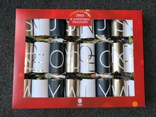 8 Christmas Crackers Black White Bronze From Tesco Pack Of 8