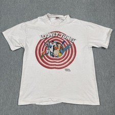 Vintage Looney Tunes Shirt Mens XL Double Sided 1989 Made in USA Bugs Bunny