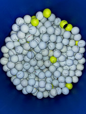 50 Titleist Grade B Pro V1 and X Golf Balls Bulk Lot Colours White & Yellow
