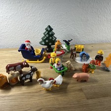 Playmobil Junior Bauernhof Stall Weihnachten Feuerwehr Tiere Figuren