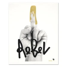Padhia Avocado, "Glitter Finger" Limited Edition Silkscreen, Numbered and Hand S