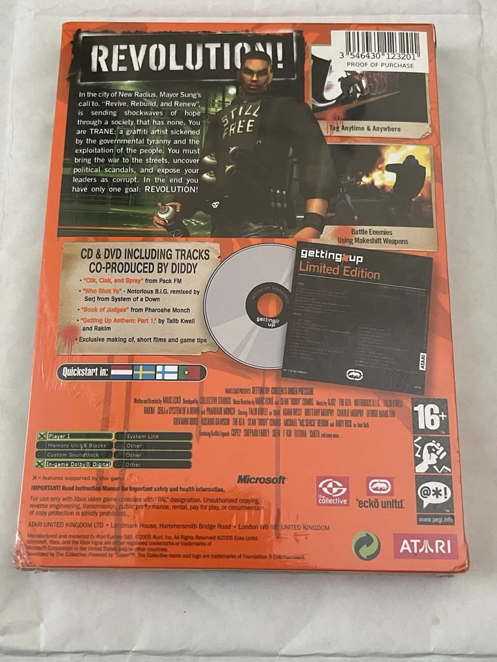 Marc Eckos Getting Up *sealed* Limited Edition Featuring OST by P Diddy - Image 2 of 2