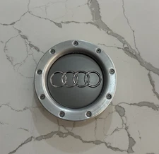1997-2011 AUDI Wheel Center Caps For A4 A6 S6 A8 TT 8D0601165K Gray Chrome USED