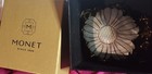 Monet 55" Shiny Gold Chain & Naural Carved Abalone Shell Flower Shape Pendant — photo 6
