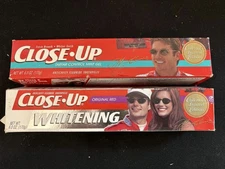 Close-Up Jeff Gordon NASCAR Collector Toothpaste Lot 2x 6oz Tubes Whitening