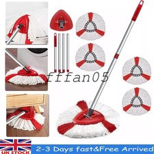 Spin Mop Head Replacement, Base, Handle for Vileda Turbo Microfibre Mop Refills