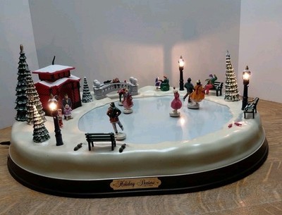 Mr.Christmas Mr.クリスマス　ホリデー・イン・モーション スケート VTG Complete 1995 Mr. Christmas Holiday Skaters Victorian Ice