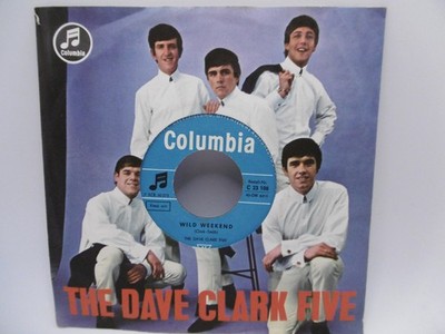 Dave Clark Five, Over and Over, Wild Weekend, German Columbia C 23 108 7'' 1965