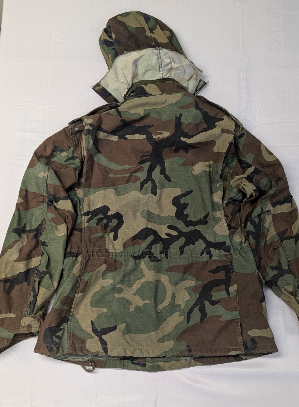M-65 Field Jacket Med. Short Woodland Camo Army So Sew Styles Inc. Cold Weather image 2