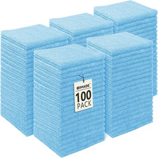 Washcloths Bulk 100 Pack Face Towels, Highly Soft Wash Cloths