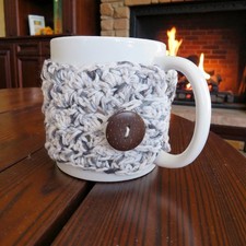Crocheted Cup Cozy, Handmade Coffee Mug or Tea Warmer