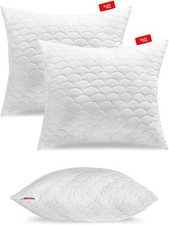 Bettkissen Kissen Gestepptes 2er Set 60x70 cm Antiallergisch Anti-Milbe Softimi