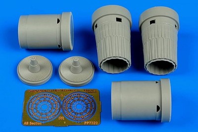Su-27SM Flanker B exhaust nozzles - Zvezda - / 1:72 - Aires 7320