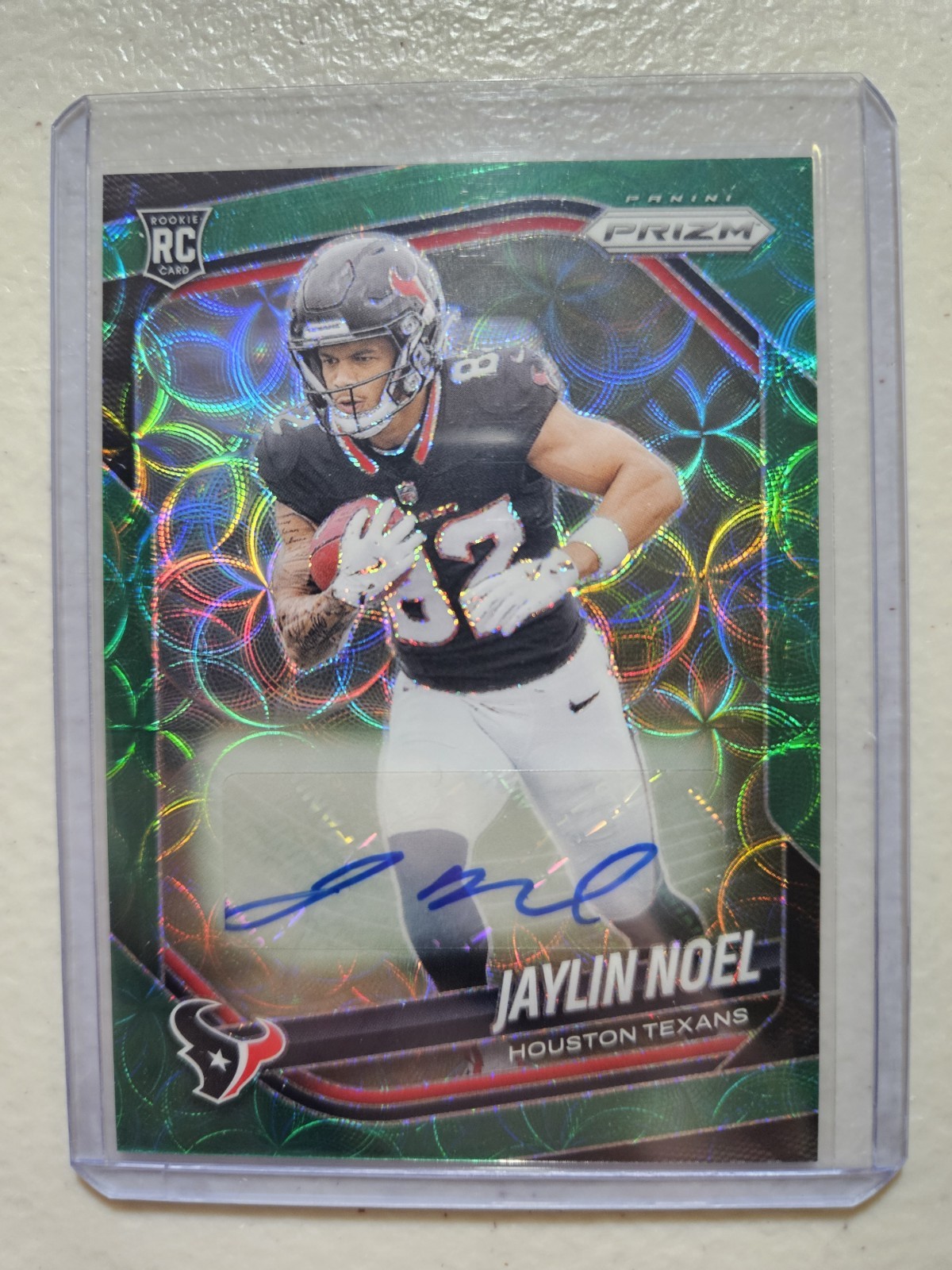 2025 Panini Prizm Green Scope Auto /75 Jaylin Noel Rookie Houston Texans 