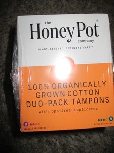 Honey Pot Duo Pack Tampon Plastic Applicator Regular + Super- (3 Boxes)