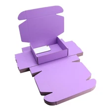 Purple Corrugated Cardboard Airplane Boxes - Durable Shipping Packaging for G...