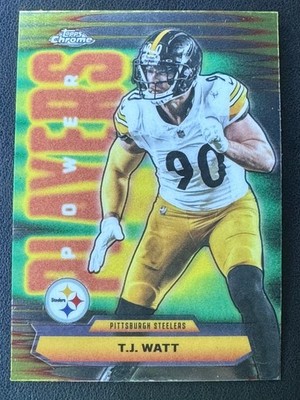T.J. Watt  - 2025 Topps Chrome Football Power Players #PP-39 Pittsburgh Steelers