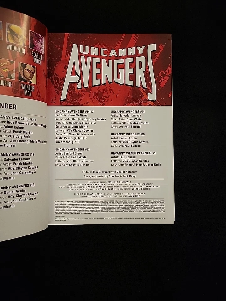 Uncanny Avengers Omnibus HC Captain America Thor - 1st Printing Marvel 2015 - Image 3 of 4