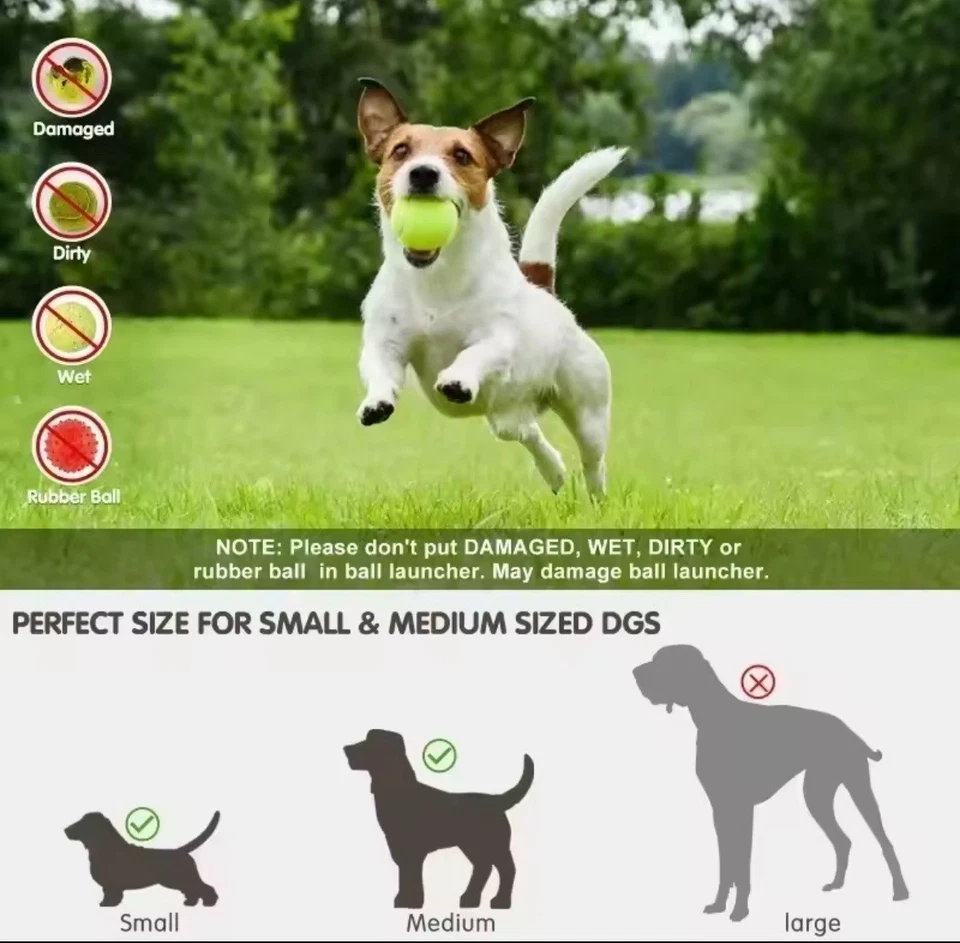 Automatic Dog Ball Launcher – Smart Fetch Toy w/ 3 Balls, Rechargeable Fun - Image 3 of 4