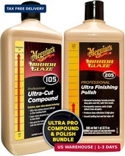 Meguiars Mirror Glaze Bundle Compound Polish Car Care Kit -ultra-cut Compoun